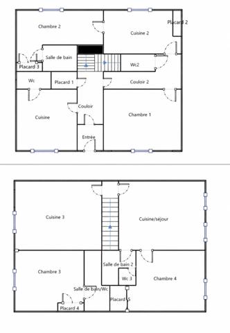 Lot de 3 appartements SAINT CHAFFREY