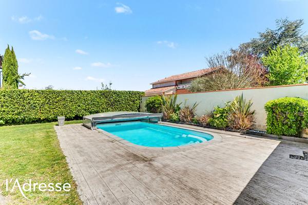 Exclusivité l'Adresse Immobilier - Cugnaux - Maison de 168 m2 avec Garage et piscine Couverte sur un terrain de 552m².