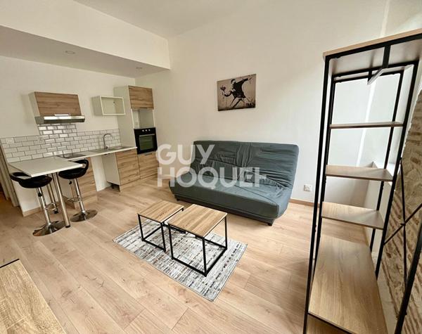 Studio rénové, dans petit immeuble avec buanderie et local vélo