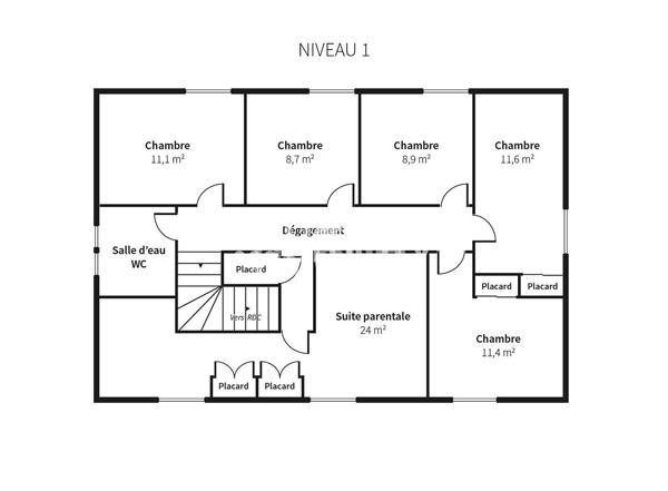 A vendre maison de 205 m² carrez et 290 m² utile  à Rive de GIER