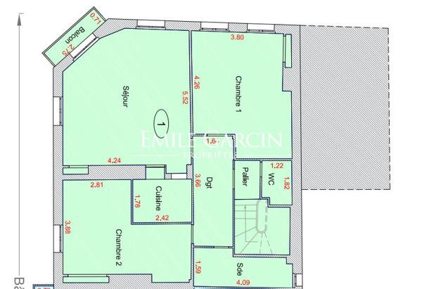 Appartement loué, à vendre Deauville, Place Morny