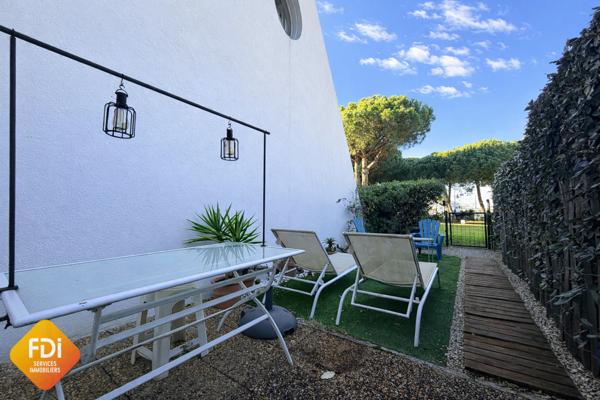 PORT CAMARGUE - PLAGE SUD - STUDIO TRIPLE CABINE EN REZ-DE-J