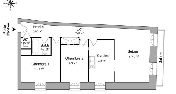 Location Appartement 3 pièces 63.96 m² - Clermont-ferrand 63000