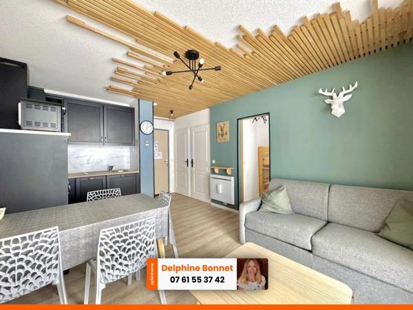 Centre station Valfréjus, 2P 26 m2 avec balcon entièrement rénové