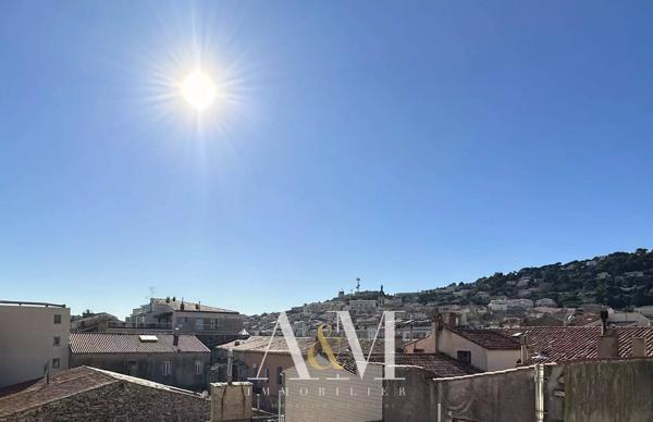 Dernier étage, appartement T3 + terrasse
