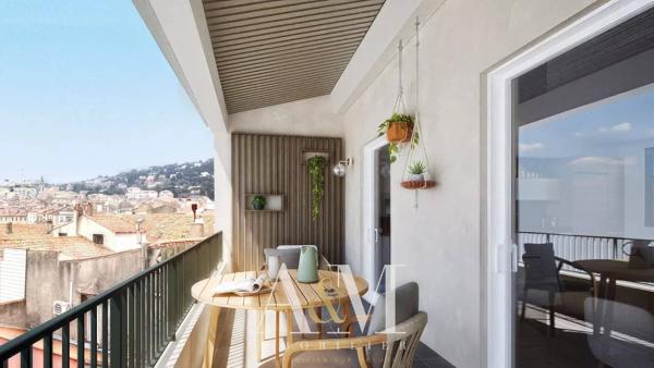 Dernier étage, appartement T3 + terrasse