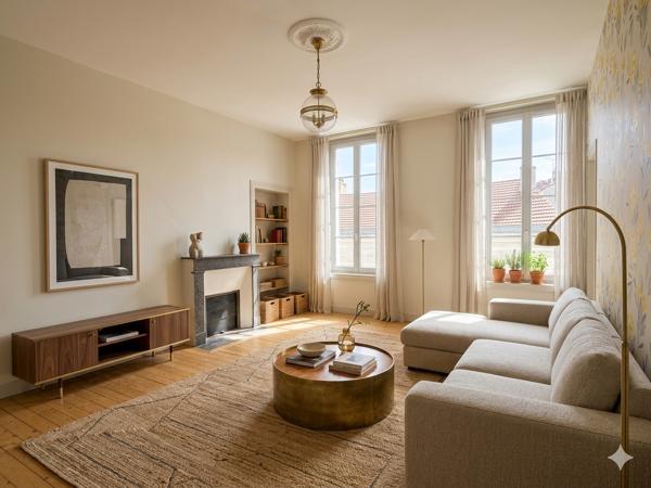 ANGOULEME PLATEAU Sud, rue calme pour ce bel et lumineux appartement F4.