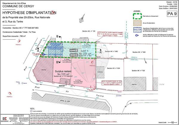 Terrain  en vente - Val-d'Oise - 95