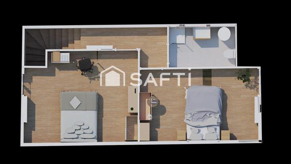 Appartement T3 70m2 LA VERPILLIERE