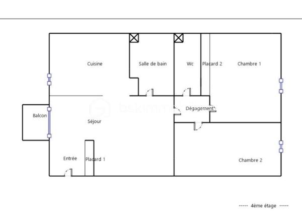 Appartement de 64 m²