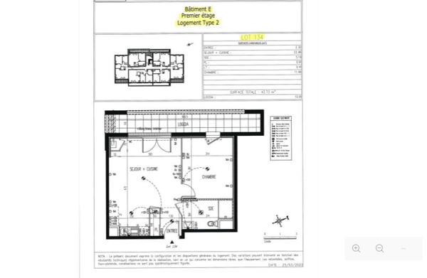 Appartement Le Havre 2 pièces 43.80 m2