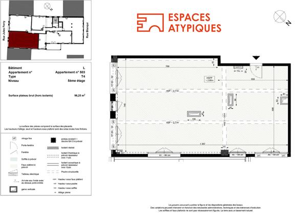 Loft industriel brut à aménager