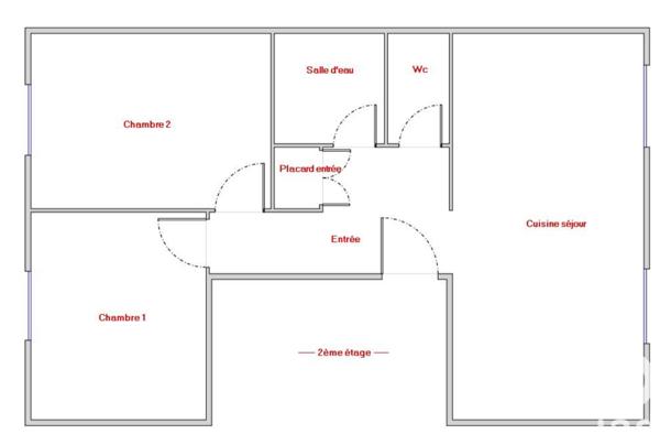 Appartement à vendre 3 pièces 61 m² Tours