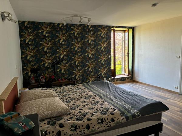 Maison en pierres atypique, offrant de beaux volumes, avec dépendances