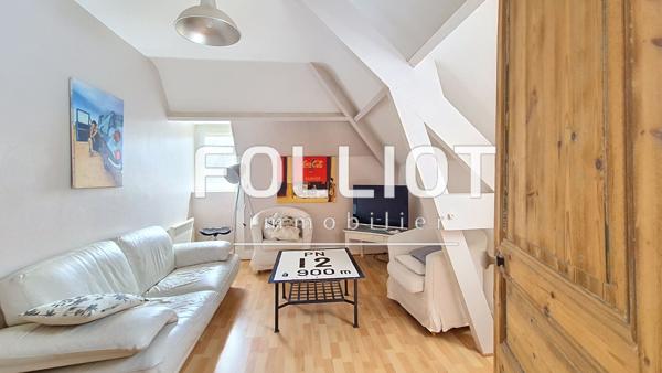 A vendre Saint Jean le Thomas Immeuble avec local commercial, deux appartements, jardin et garage