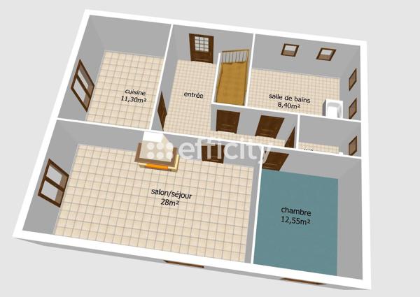 Maison 5 pièces - 115 m² Exclusivité efficity