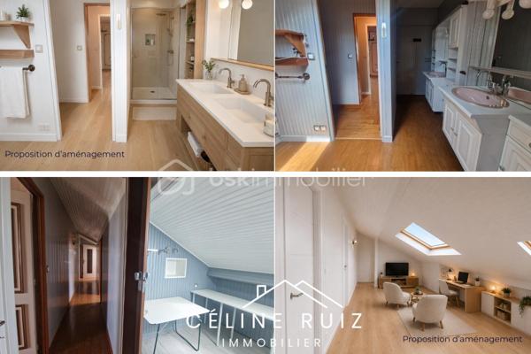 Maison à très fort potentiel située au cœur de Beaucouzé, à proximité immédiate des commerces, écoles et transports en commun.
Cette maison offre une base très qualitative avec de très beaux volumes et un potentiel rare sur le secteur.

Des projections d’aménagement ont été réalisées ainsi que des devis estimatifs de travaux afin de proposer un véritable projet clé en main permettant d’optimiser le budget rénovation tout en valorisant pleinement le bien.

Au rez-de-chaussée d’environ 90 m², vous découvrirez une GRANDE PIECE DE VIE LUMINEUSE de plus de 40 m², sans vis-à-vis, ouverte sur un jardin exposé plein sud, également sans vis-à-vis.
La cuisine attenante de plus de 20 m² (avec ouverture existante vers la pièce de vie) laisse entrevoir la création d’un superbe espace de vie de plus de 60 m².

Le rez-de-chaussée dispose également d’une salle de bain avec douche et balnéo ainsi que d’un espace buanderie pouvant être repensé afin de créer une chambre de de plain-pied en conservant un coin buanderie. (Plan réalisé).

À l’étage, d’une surface au sol d’environ 90 m², la maison propose actuellement DEUX TRES GRANDES chambres d’environ 19 m² chacune, une salle d’eau, un WC ainsi que deux pièces mansardées.

Son potentiel est tout aussi intéressant dans le cadre d’une rénovation optimisée avec la possibilité d’aménager :
- TROIS CHAMBRES d’environ 14 m² chacune
- une salle de douche 
- un WC indépendant
- Un vaste espace mansardé de plus de 40 m² pouvant accueillir un bureau, une salle de jeux, un espace détente ou une pièce complémentaire selon les besoins.

La maison bénéficie également d’un garage d’environ 33 m² surmonté d’un grenier/mezzanine offrant près de 60 m² exploitables supplémentaires.

Cet espace peut permettre la création d’un logement locatif très recherché sur le secteur tout en conservant une zone de stockage, ou être intégré à l’habitation principale afin de développer une surface exploitable totale de plus de 260 m² au sol.

À l’extérieur, la propriété dispose d’un espace à l’avant permettant le stationnement facile de deux véhicules.
Vous profiterez également d’un agréable jardin à l’arrière, sans vis-à-vis et parfaitement exposé.

Autre atout majeur : l’ensemble des rénovations déjà réalisées l’a été avec des matériaux et prestations de qualité :
- isolation performante
- fenêtres récentes et performantes
- velux neufs
- volets roulants électriques avec domotique
- climatisation réversible installée dans toute la maison

Une maison aux volumes rares, offrant un cadre de vie confortable et un potentiel exceptionnel.
Les plans réalisés ainsi que les devis estimatifs vous permettront de vous projeter sereinement dans ce projet. 

Contactez-moi.