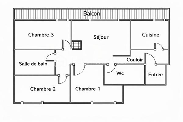 Appartement de 62,54 m²