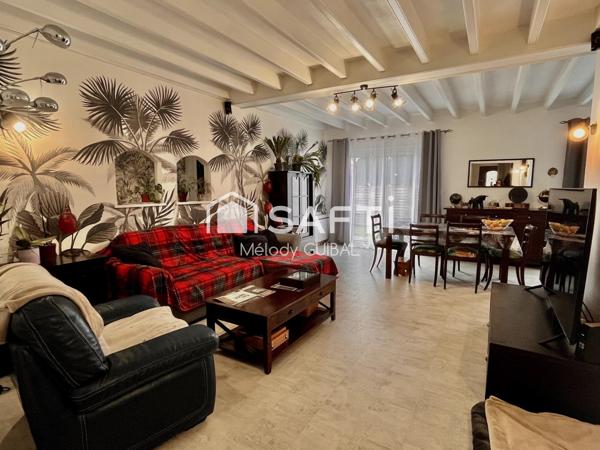 À Saujon, maison de plain-pied de 87 m2 sur parcelle de 510 m2, garage