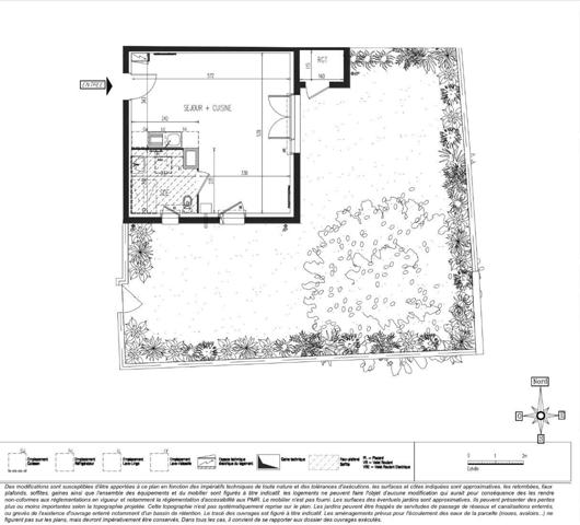 T1 NEUF 32m2 AVEC JARDIN