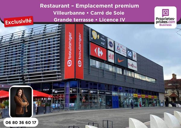 VILLEURBANNE - RESTAURANT 200 COUVERTS, TERRASSE, Emplacement premium