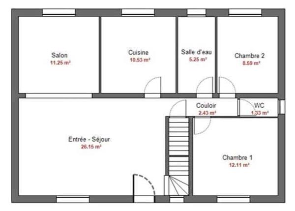 Dans quartier recherché, Maison familiale, T5 sur 810m² de terrain