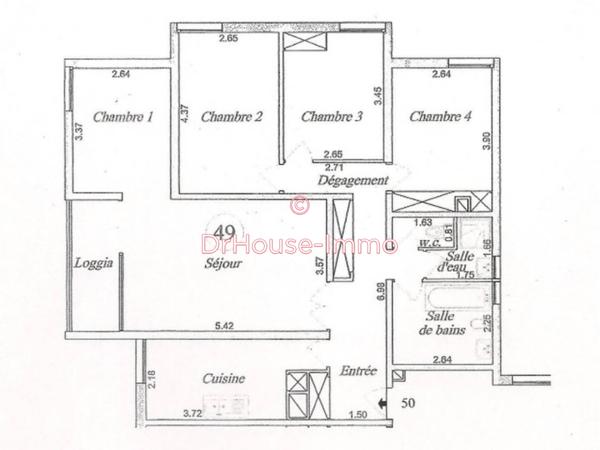 Appartement à vendre 5 pièces de 91 m²