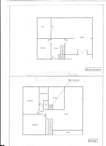 Maison avec garage et atelier sur 1900m2 de terrain