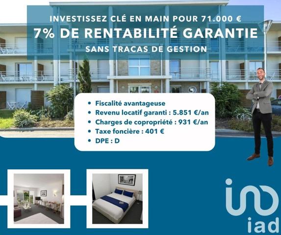 Appartement 2 pièces de 40 m² à Rennes (35000)