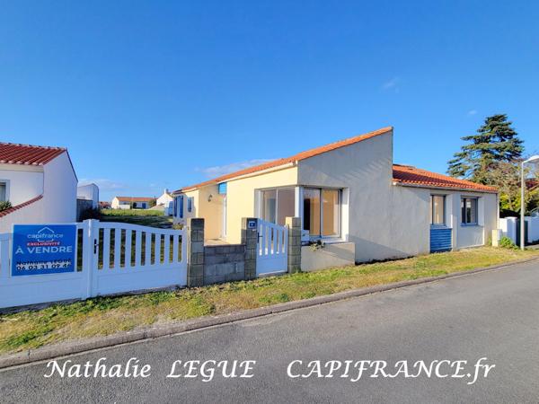 (85) Vendée BEAUVOIR sur MER proche NOIRMOUTIER , Maison 120 m² à vendre 7 pièces terrain 736 m² clos, 3 chambres , 1 bureau , cellier