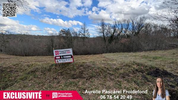 5 min BRIVE - Terrain Constructible poss. TOUT-A-L'EGOUT - 1600 m2 - 24 990 euros