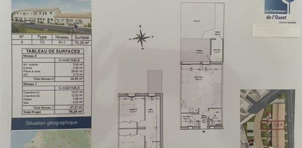 Maison 3 pièces de 76 m² à Dompierre-sur-Mer (17139)