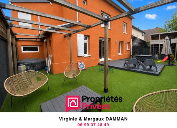 Maison rénovée avec extérieurs en centre-ville