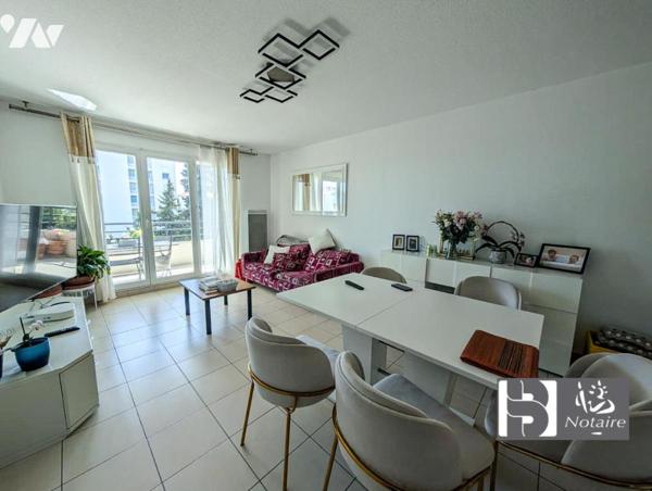 Antibes, 3 pièces avec terrasse et double garage, 4e étage, secteur recherché, DPE B