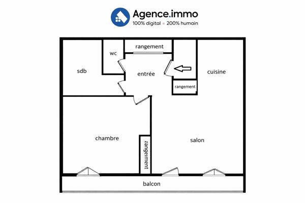 À vendre - T2, 2 pièces situé à Thônes (74230)