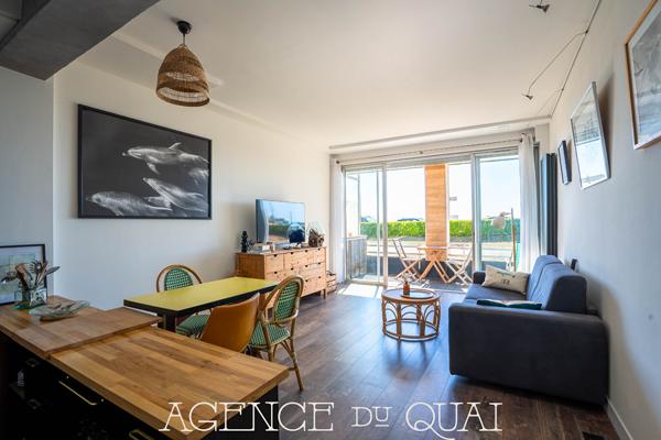 Appartement T2 à vendre sur la corniche de Concarneau vue mer, rénové , Concarneau