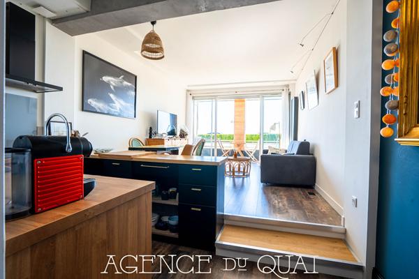 Appartement T2 à vendre sur la corniche de Concarneau vue mer, rénové , Concarneau