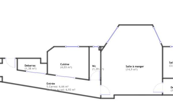 Appartement à vendre    3 pièces • 63 m2 Montreuil