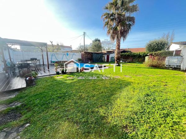 Talence maison de plain pied implantée sur un terrain de 550m² avec piscine