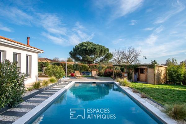 Charmante maison d’architecte avec piscine