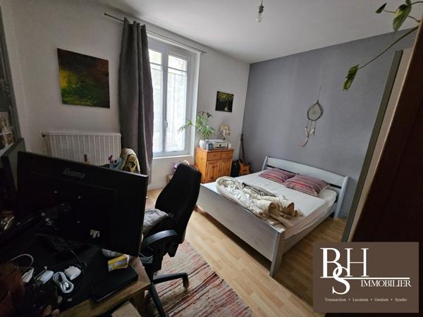 Poitiers au pied du centre-ville, appartement T3,55 m² avec cave.