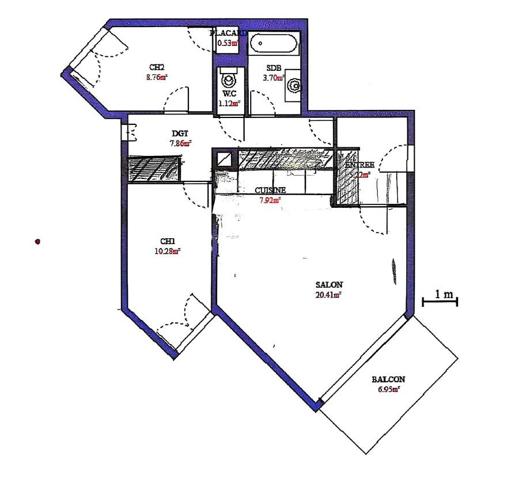 Appartement 3 pièces - 73 m²