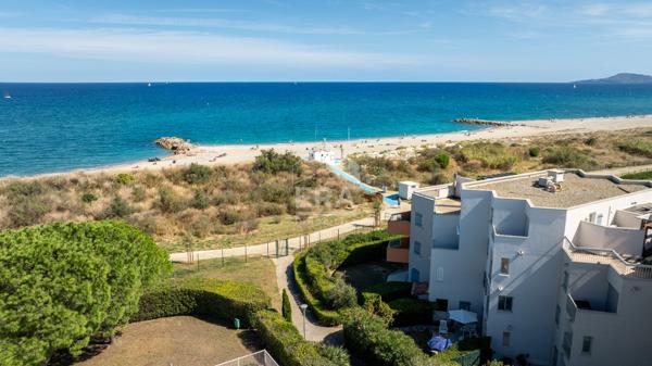 Saint Cyprien plage : appartement à vendre avec jardin, parking et accès direct à la plage