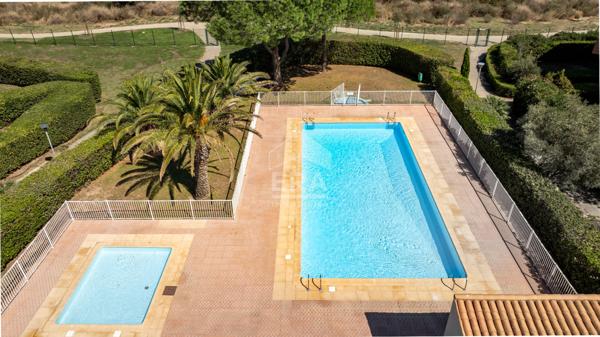 Saint Cyprien plage : appartement à vendre avec jardin, parking et accès direct à la plage