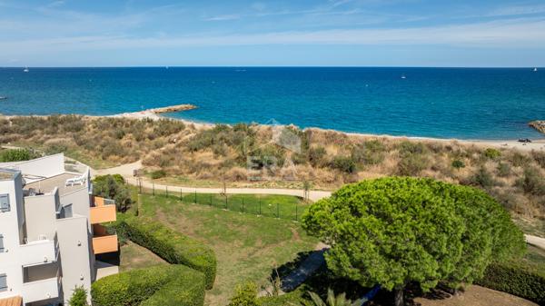 Saint Cyprien plage : appartement à vendre avec jardin, parking et accès direct à la plage