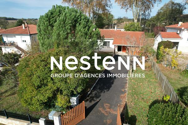 Maison à vendre à Lavardac 111 m2 - 3 chambres, jardin de 938 m² et garage