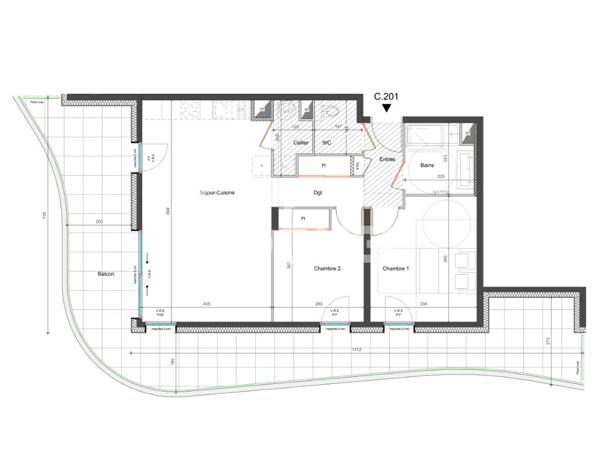 Appartement Gresy Sur Aix 3 pièce(s) 66 m2