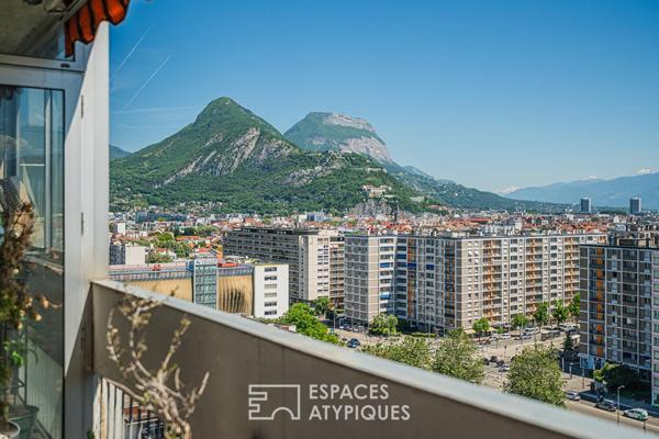 Appartement à la vue spectaculaire sur Bastille et Belledonne