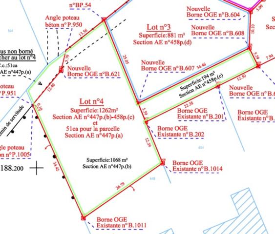 Terrain à vendre de 1 262,00 m² LE PALAIS SUR VIENNE (87)