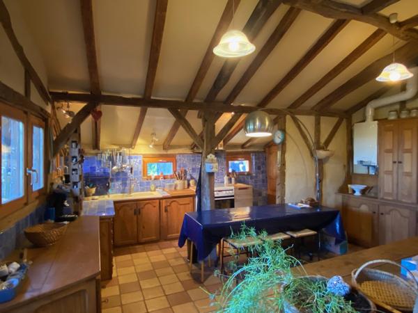 Maison à colombages restaurée sur terrain 5976 m² avec vue Pyrénées